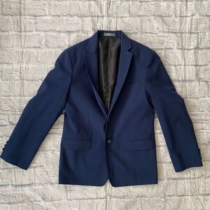 Van Heusen flex youth boys 14 regular 2 button suit jacket/blazer blue